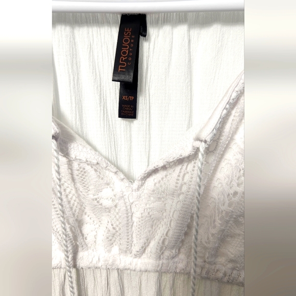 Turquoise Couture Maxi Dress - Picture 2 of 3